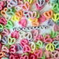 Chunky 16MM Pastel Acrylic Butterfly Heart Spacer Beads