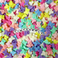 BULK Light/Dark Pastel Acrylic Butterfly Spacer Beads (13MM)
