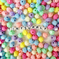 10MM Pastel Multi-Sided Acrylic Spacer Beads
