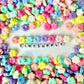 Pastel Acrylic 6 Petal Flat Flower Spacer Beads (11MM)