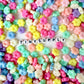 Pastel Acrylic 6 Petal Flat Flower Spacer Beads (11MM)