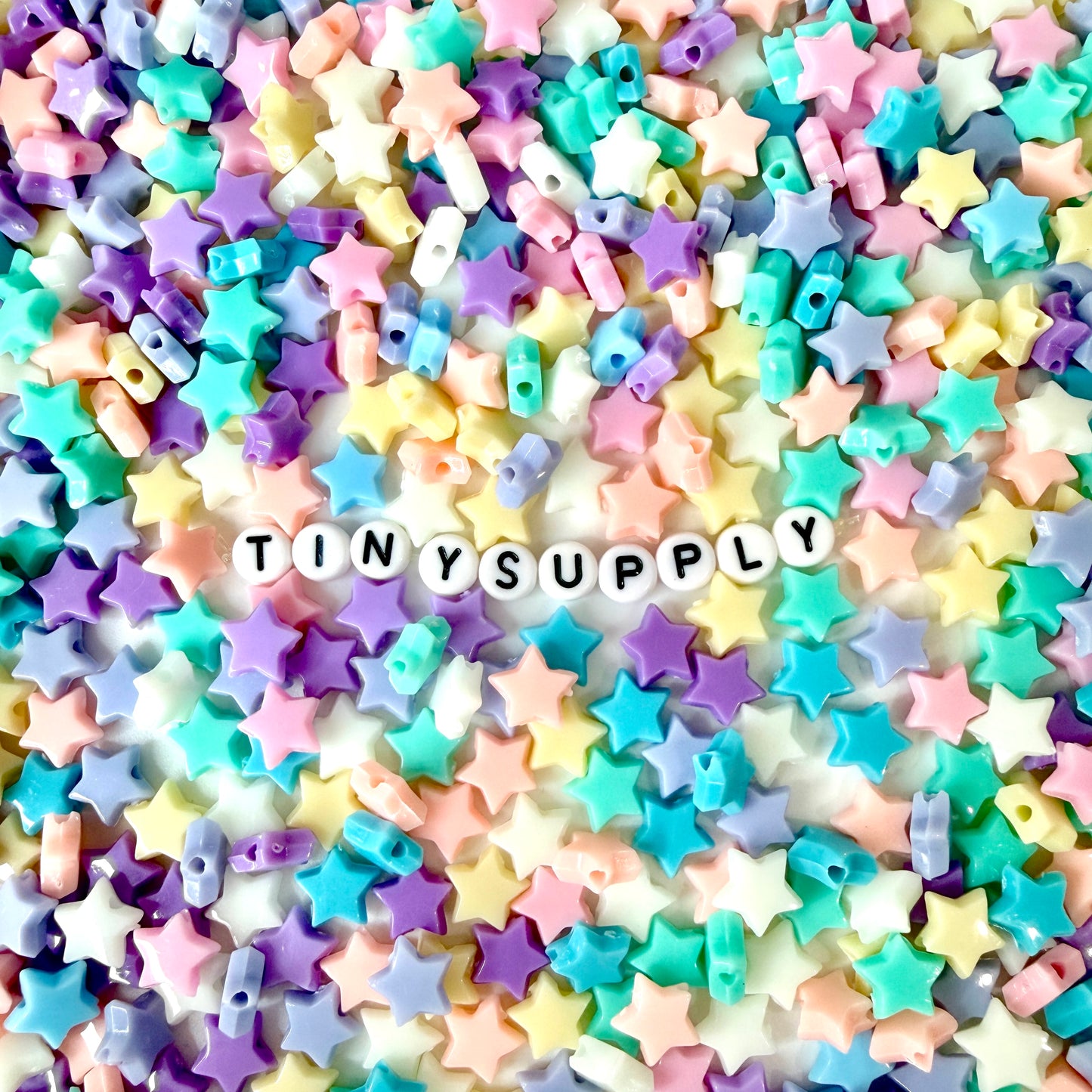 10MM Pastel Acrylic Star Beads for Jewelry Making