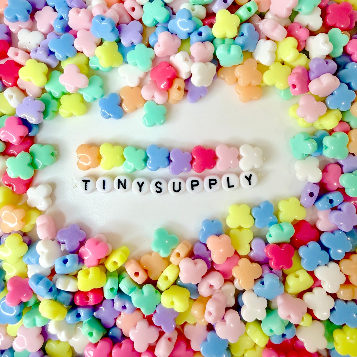 10MM Pastel Acrylic Butterfly Spacer Beads