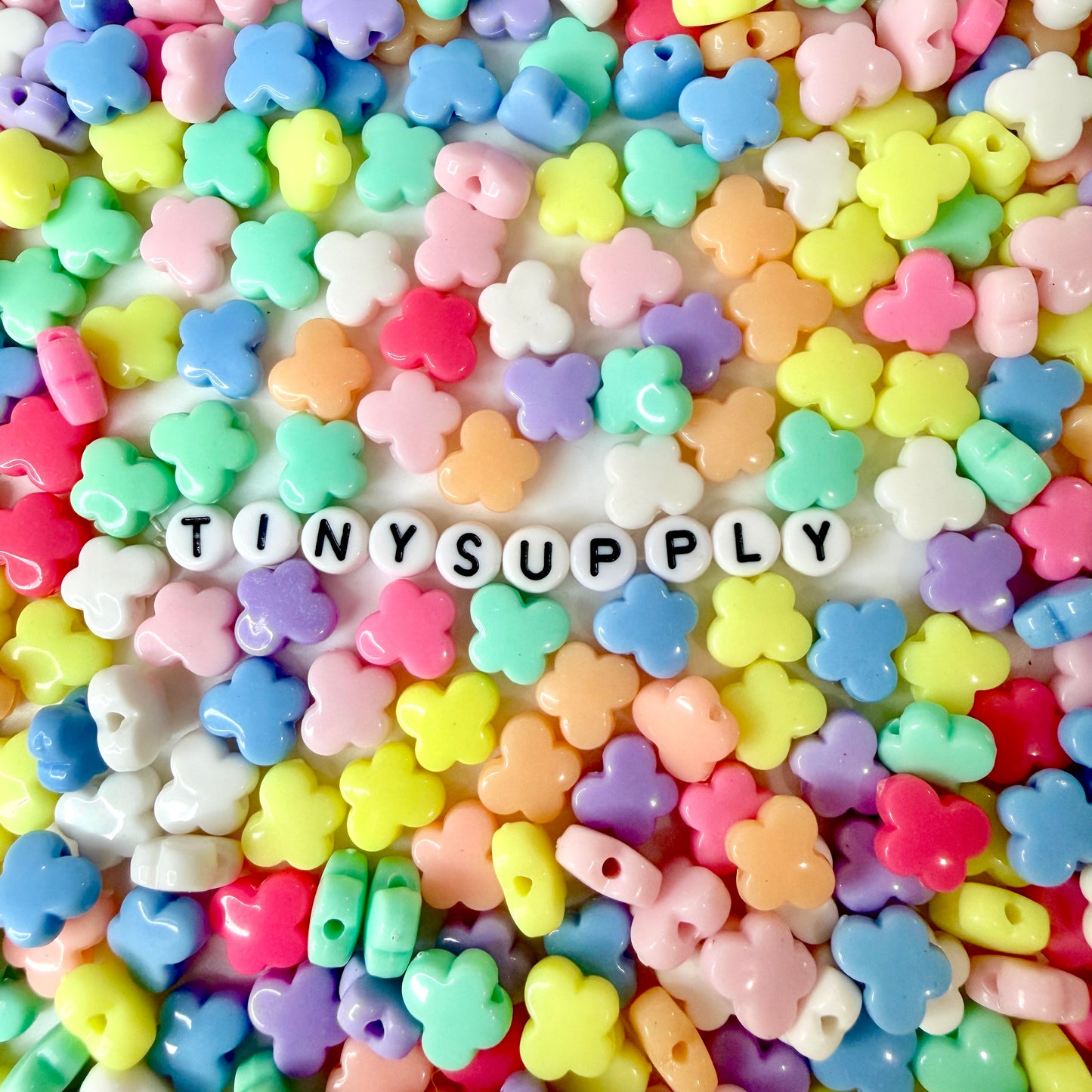 10MM Pastel Acrylic Butterfly Spacer Beads