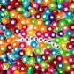 10MM Mixed Transparent Acrylic Rainbow Flower Spacer Beads