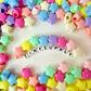 Chunky 14MM Pastel Puffy Star Acrylic Spacer Beads