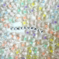 11MM AB Bow Shaped Acrylic Spacer Beads