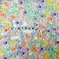 12MM AB Transparent Acrylic Flower Beads