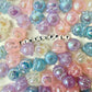 Chunky 17MM AB Color Plated Octopus, Marine Animal Acrylic Spacer Beads