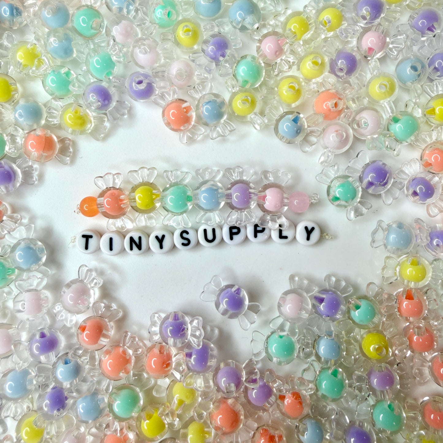 Chunky 16MM AB Acrylic Wrapped Candy Beads