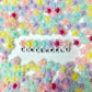 Chunky 12MM Frosted Matte Mixed Color Acrylic Star