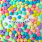 11MM Matte Rainbow Heart Shaped Acrylic Beads (1.8MM Hole)