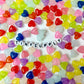 10MM Mixed Jelly Color Candy Heart Shaped Acrylic Bead