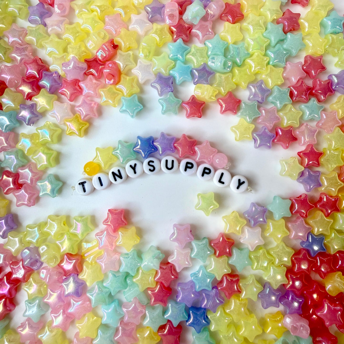 9MM AB Jelly Colored Acrylic Star Bead