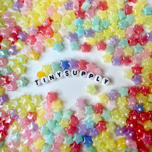 9MM AB Jelly Colored Acrylic Star Bead