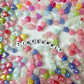 8MM AB Jelly Colored Acrylic Heart Bead