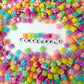 BULK 8MM Bright Colored Four Leaf Clover Acrylic Spacer Beads