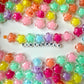 Chunky 17MM Sakura Flower Shaped Acrylic Spacer Beads