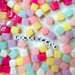9MM Jelly Colored Cube Spacer Beads (2mm hole)