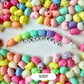 Chunky 14MM Pastel Acrylic Cute Kitty Cat Spacer Beads (Matte/Glossy)