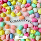 Chunky 14MM Pastel Acrylic Cute Kitty Cat Spacer Beads (Matte/Glossy)