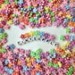 9MM Tropical Flower Themed Acrylic Spacer Beads
