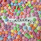 9MM Tropical Flower Themed Acrylic Spacer Beads