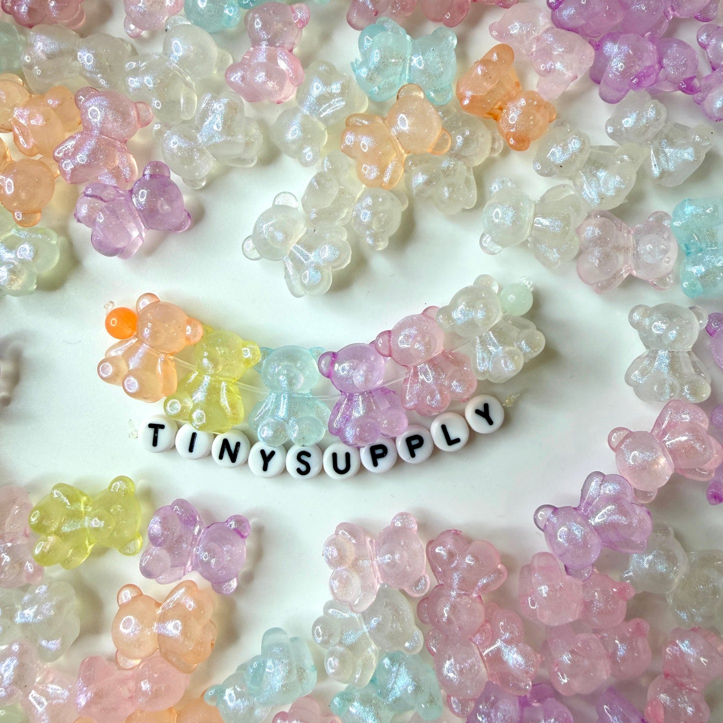 Chunky 17.5MM Heart Glow-in-Dark Acrylic Spacer Bead