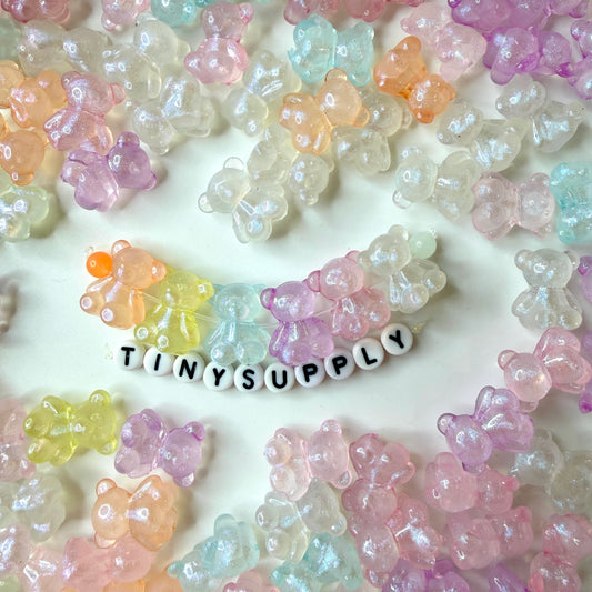 Chunky 17.5MM Heart Glow-in-Dark Acrylic Spacer Bead