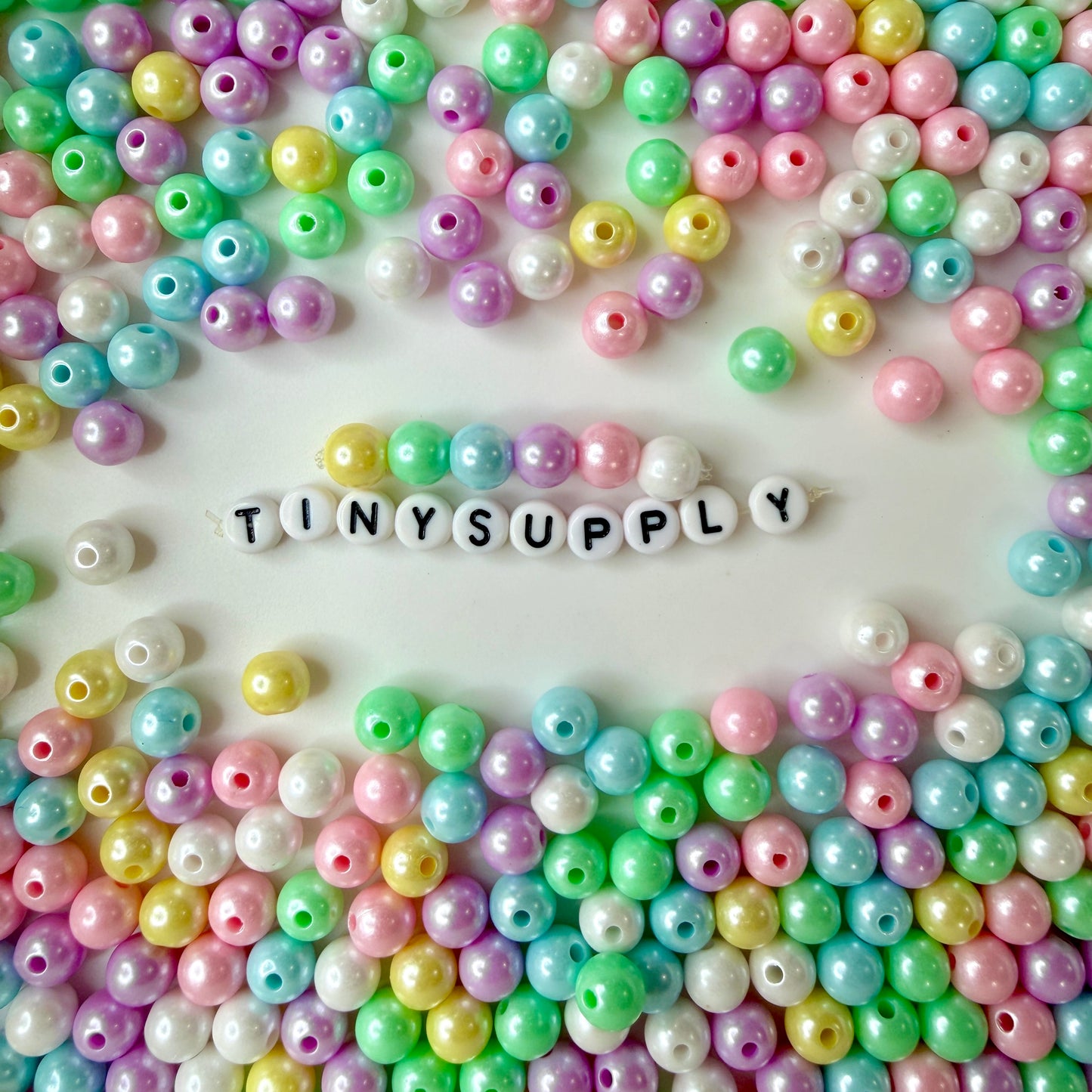 8MM Pastel Mermaid Acrylic Round Ball Beads