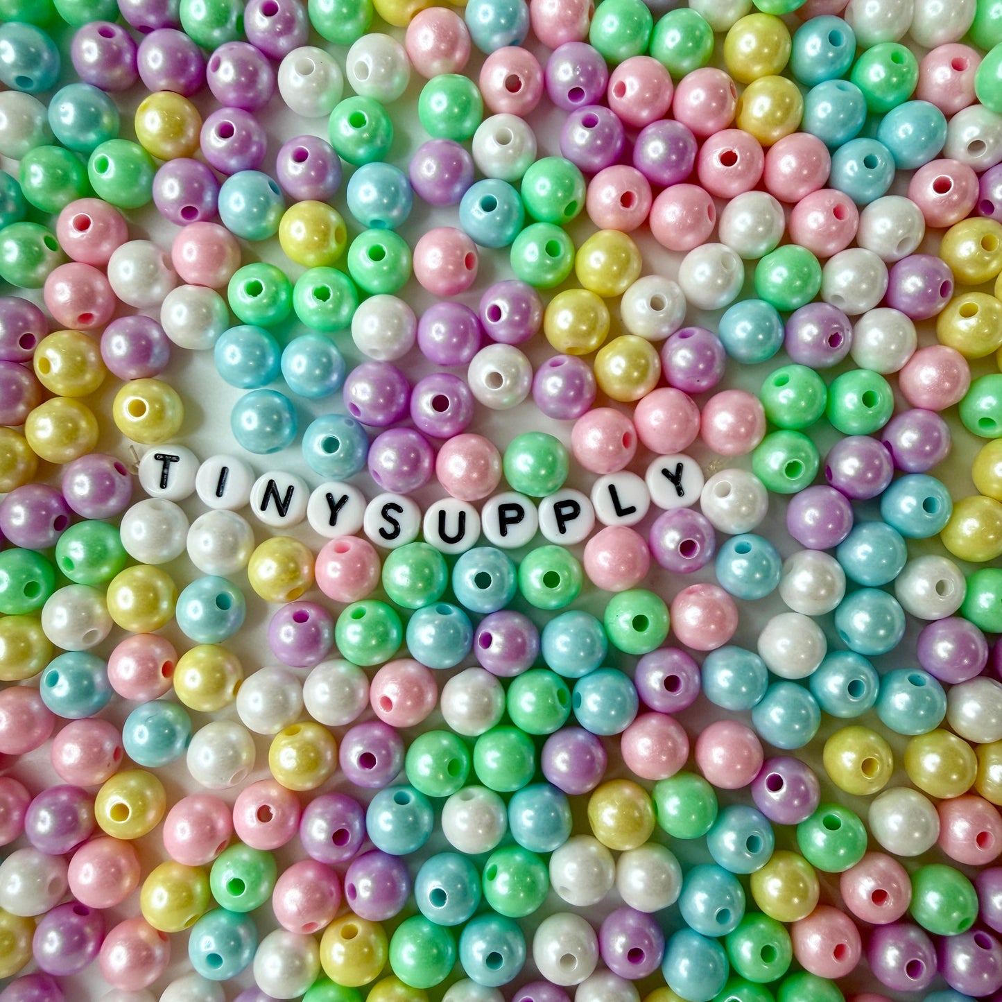 8MM Pastel Mermaid Acrylic Round Ball Beads