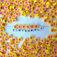 9MM Happy Flower Face, Floral Themed Polymer Clay Beads