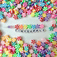 10MM Colorful Peppermint Swirls, Christmas Polymer Clay Beads