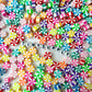 10MM Colorful Peppermint Swirls, Christmas Polymer Clay Beads
