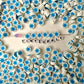 10MM Snowflake, Winter Themed Polymer Clay Beads