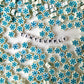 10MM Unique Snowflake, Winter Themed Polymer Clay Beads