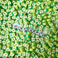 10MM Green Apple, Fruit Themed Polymer Clay Beads