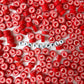 10MM Pink/Red Heart, Valentine's Day Themed Polymer Clay Beads