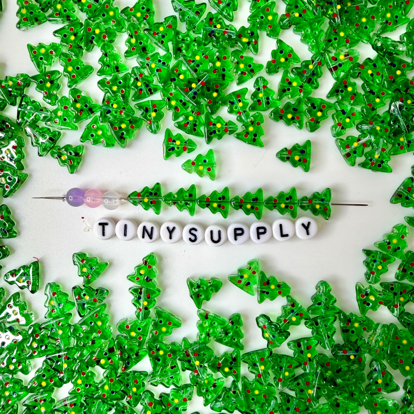 10MM Christmas Tree Bead, Festive Holiday Themes