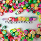 10MM Mixed Fruit Themed Polymer Clay Beads