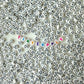 7MM White Flat Round Acrylic with Black Facial Expressions Beads
