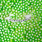8MM Green Acrylic Heart w/White Middle Spacer Beads with Vertical Hole