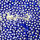 8MM Dark Blue Acrylic Heart w/White Middle Spacer Beads with Vertical Hole