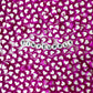 8MM Purple Acrylic Heart w/White Middle Spacer Beads with Vertical Hole