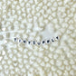 8MM White Acrylic Heart with White Middle Spacer Beads
