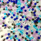 6MM Galaxy Mixed Color Transparent Clear Iridescent Acrylic Beads