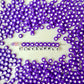 7MM Opaque Bead, White Heart Acrylic Flat Round Beads