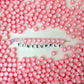7MM Opaque Bead, White Heart Acrylic Flat Round Beads