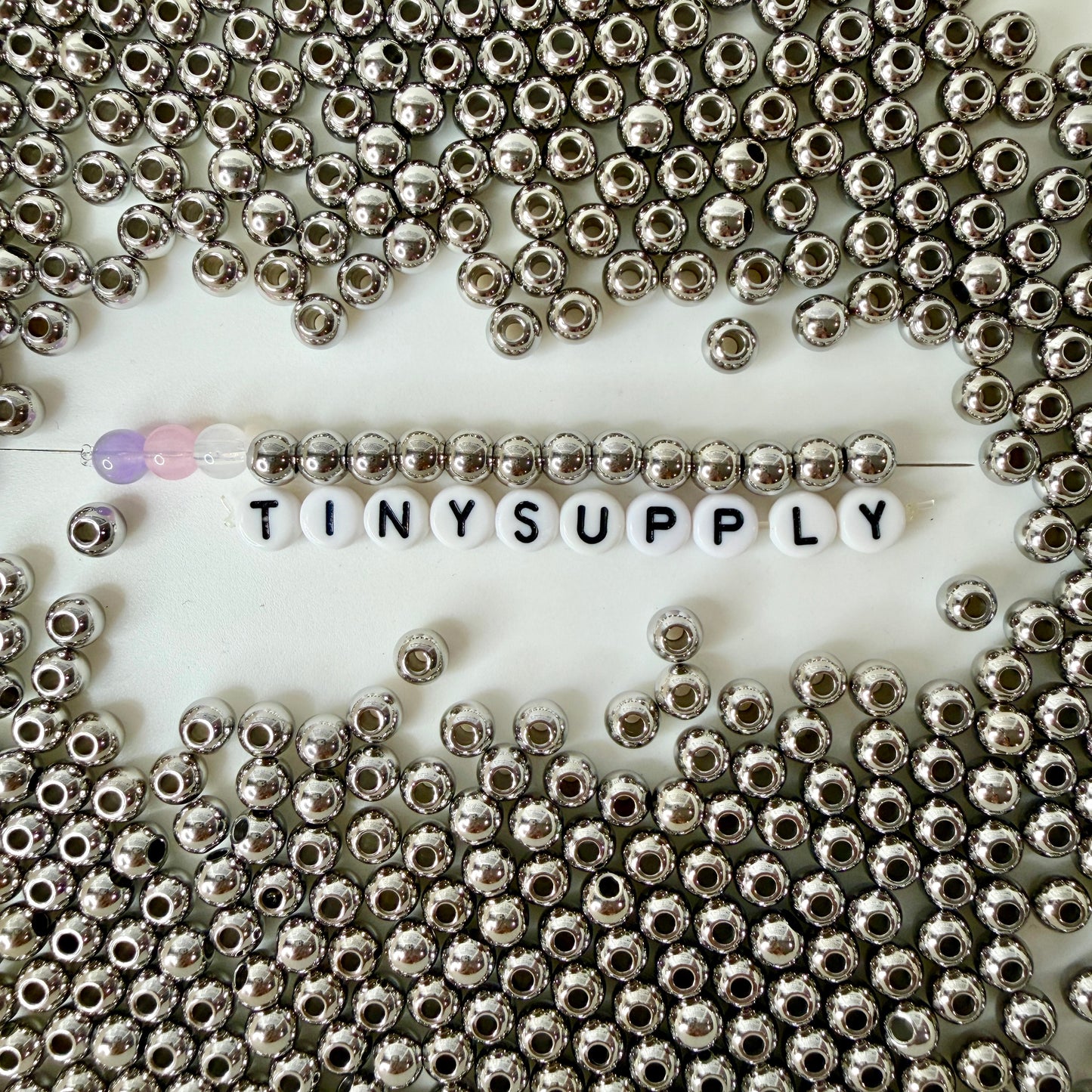3MM/4MM/5MM/6MM/8MM Silver Round 304 Stainless Steel Spacer Beads