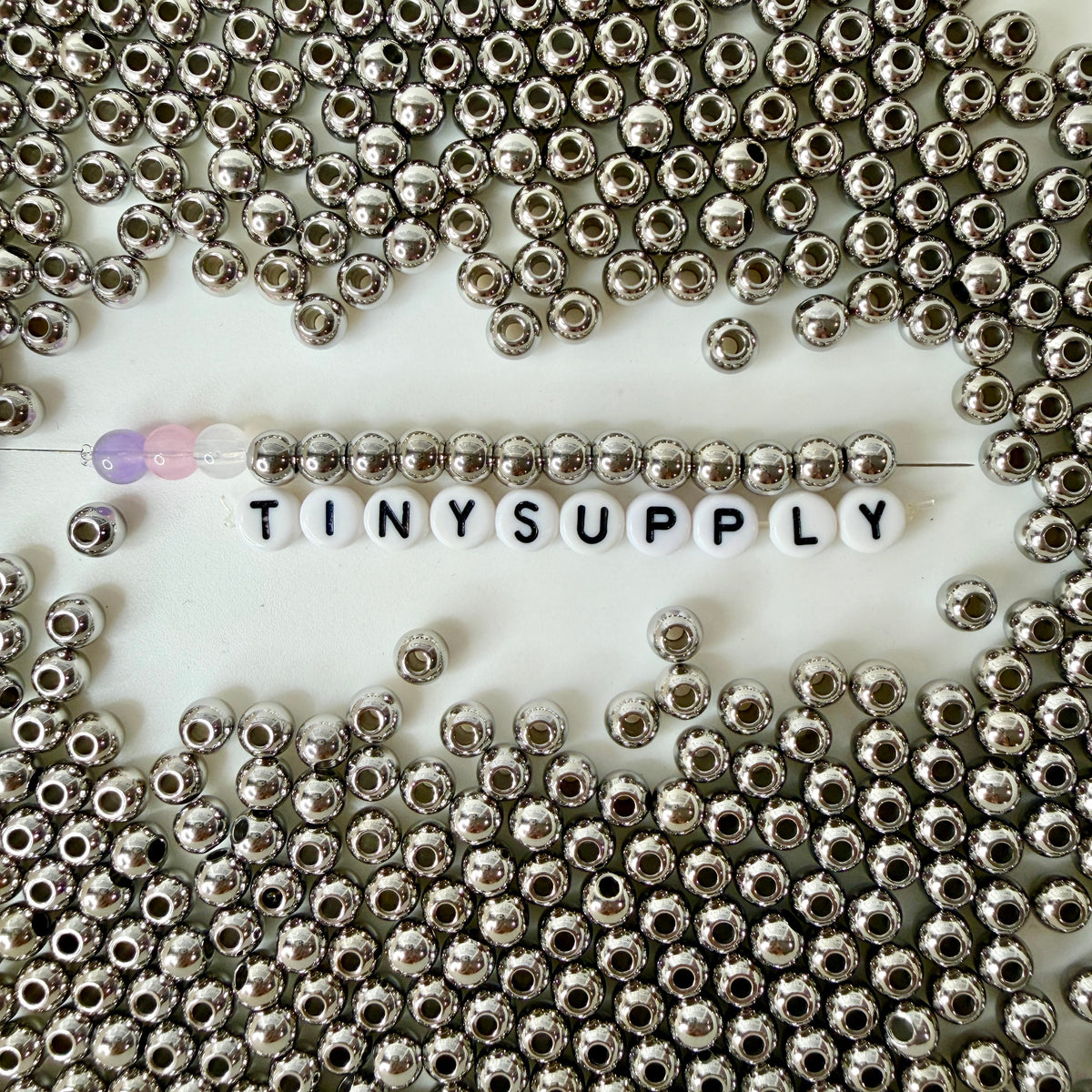 3MM/4MM/5MM/6MM/8MM Silver Round 304 Stainless Steel Spacer Beads